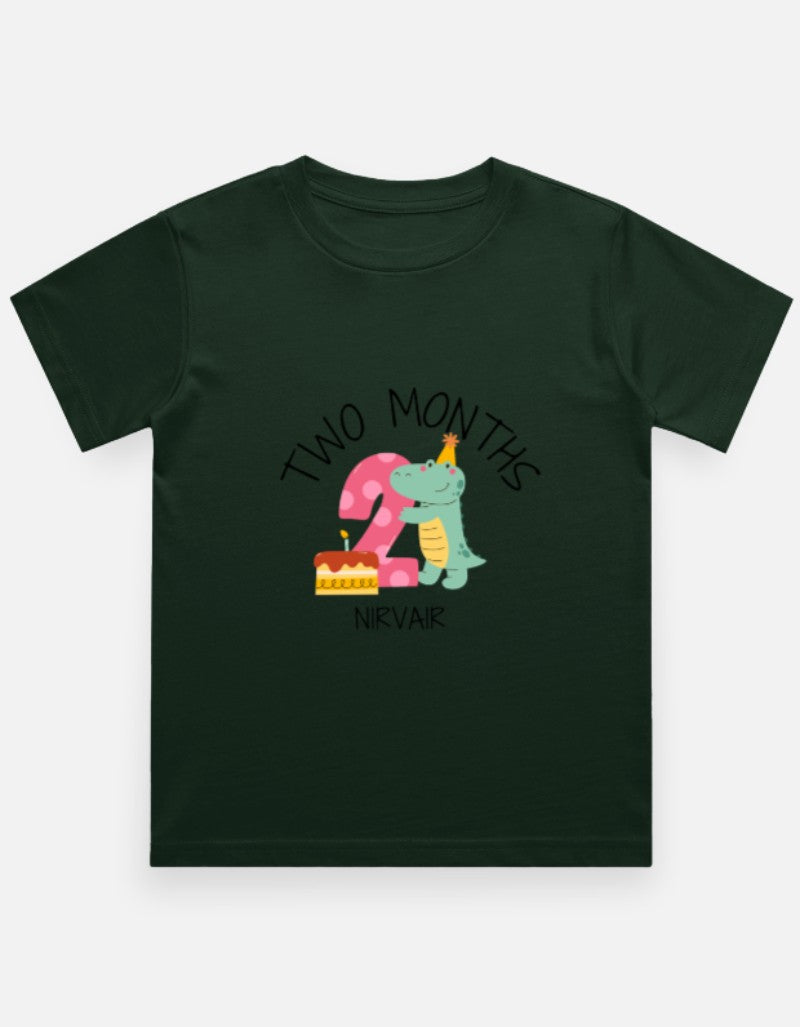 Baby 2 Month Milestone T-Shirt - Personalized Birthday Tee – Custom from Glamlittles