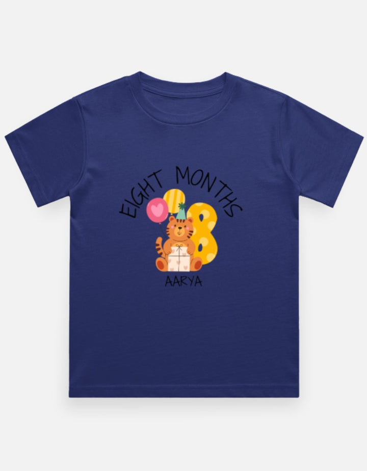 Baby 8 Month Milestone T-Shirt - Personalized Monthly Celebration – Custom from Glamlittles