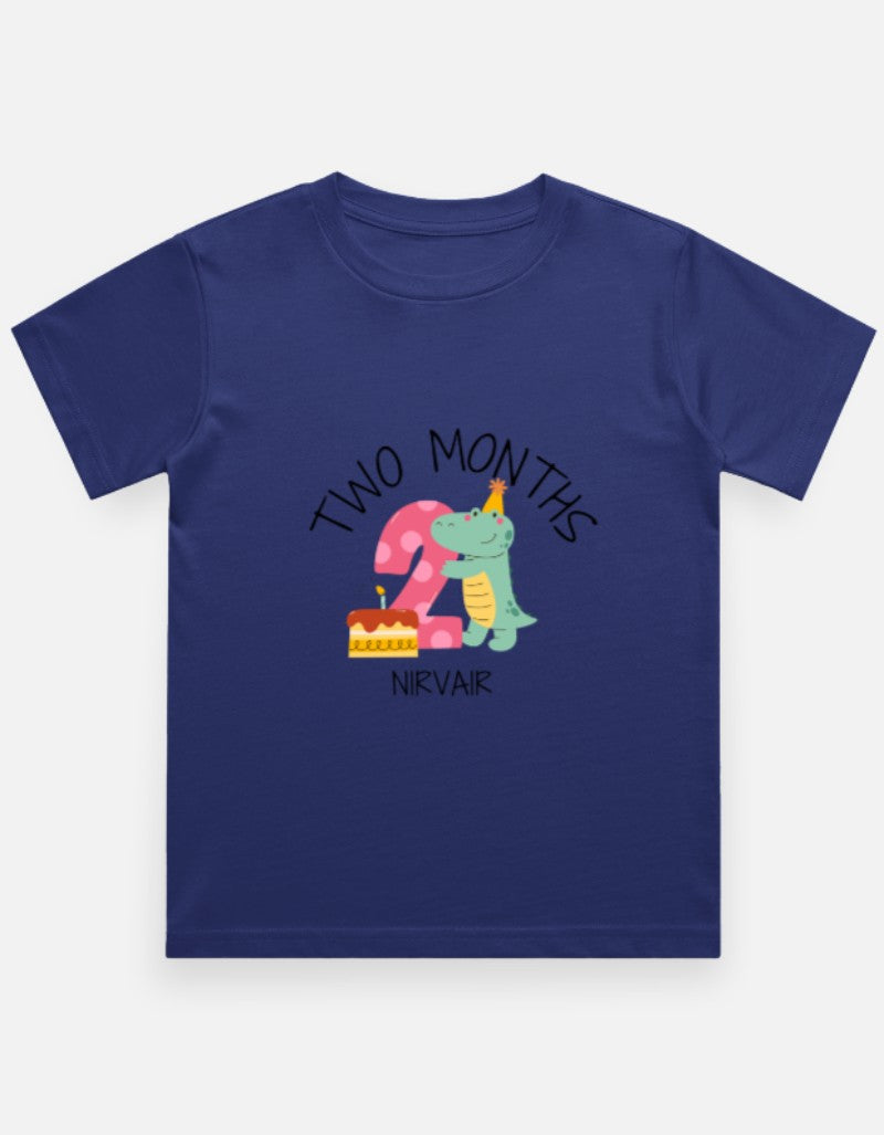 Baby 2 Month Milestone T-Shirt - Personalized Birthday Tee – Custom from Glamlittles