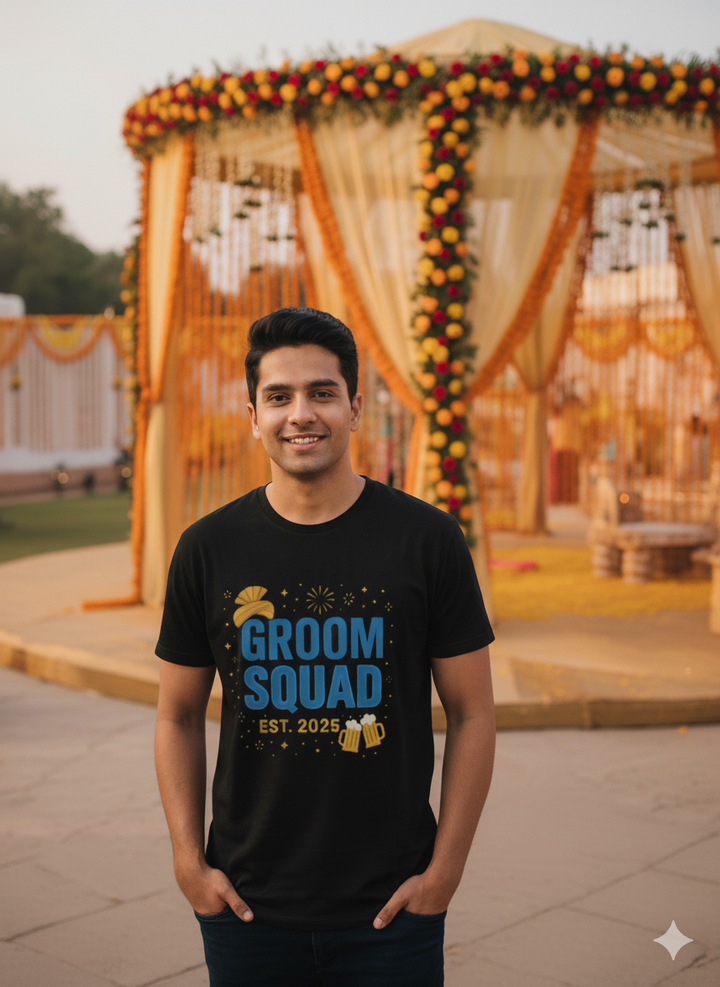 Groom Squad T-Shirt | Wedding Baraati Tee