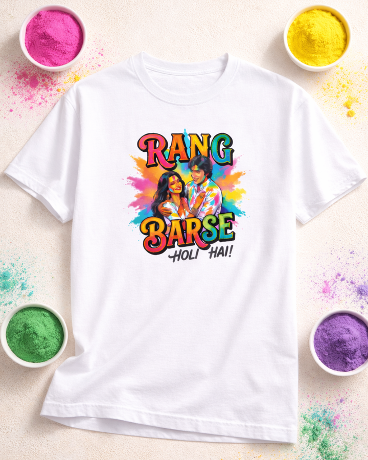 Rang Barse Holi Hai T-Shirt | Bollywood Holi Festival Tee