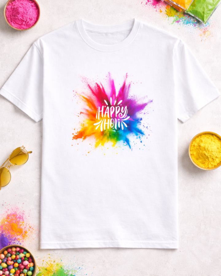 Happy Holi Color Splash T-Shirt