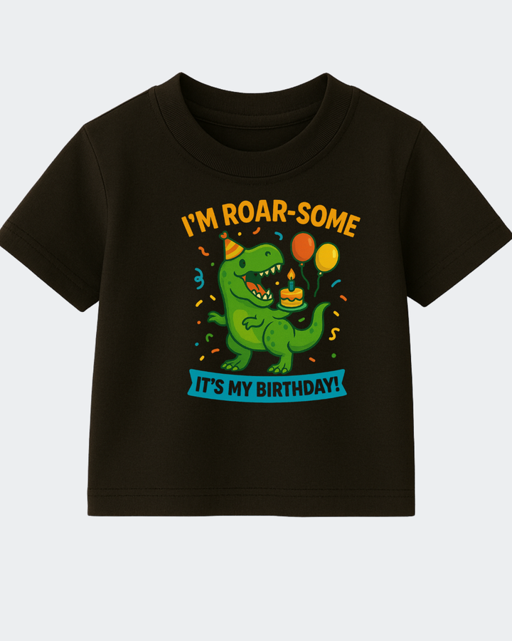 Roar-Some Kids Birthday T-Shirt – Birthday Tee Included