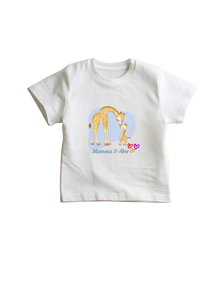 Custom Mom & Baby Giraffe Matching T-Shirts – Custom from Glamlittles