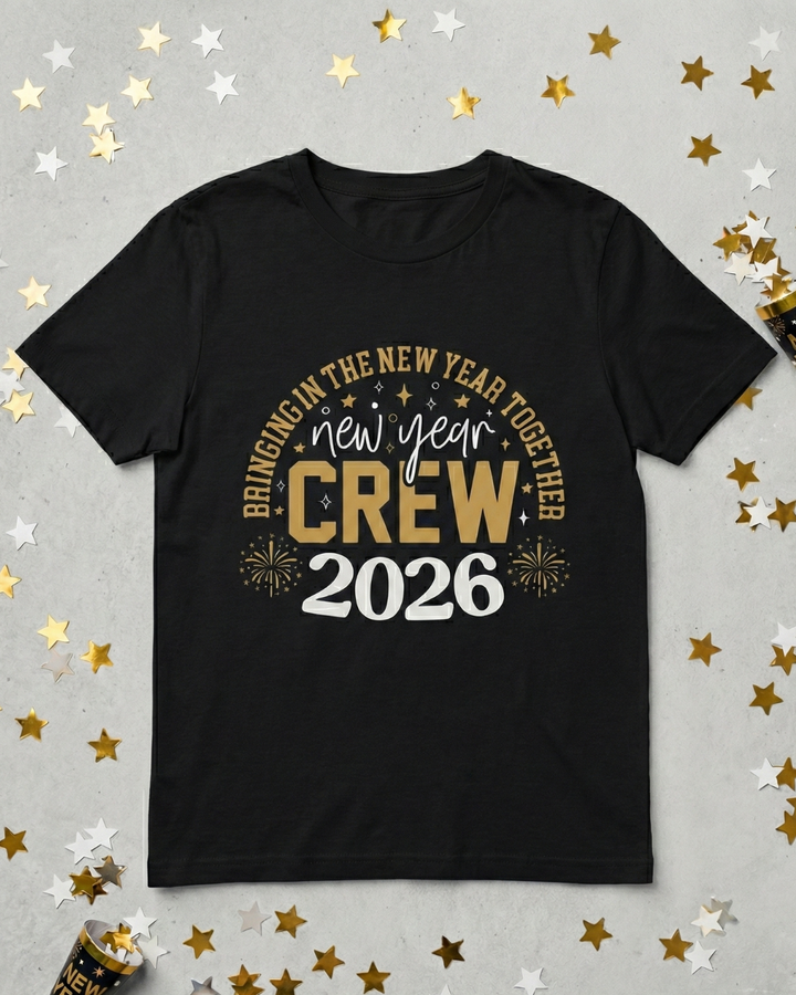 New Year Crew 2026 T-Shirt | Festive Party Outfit