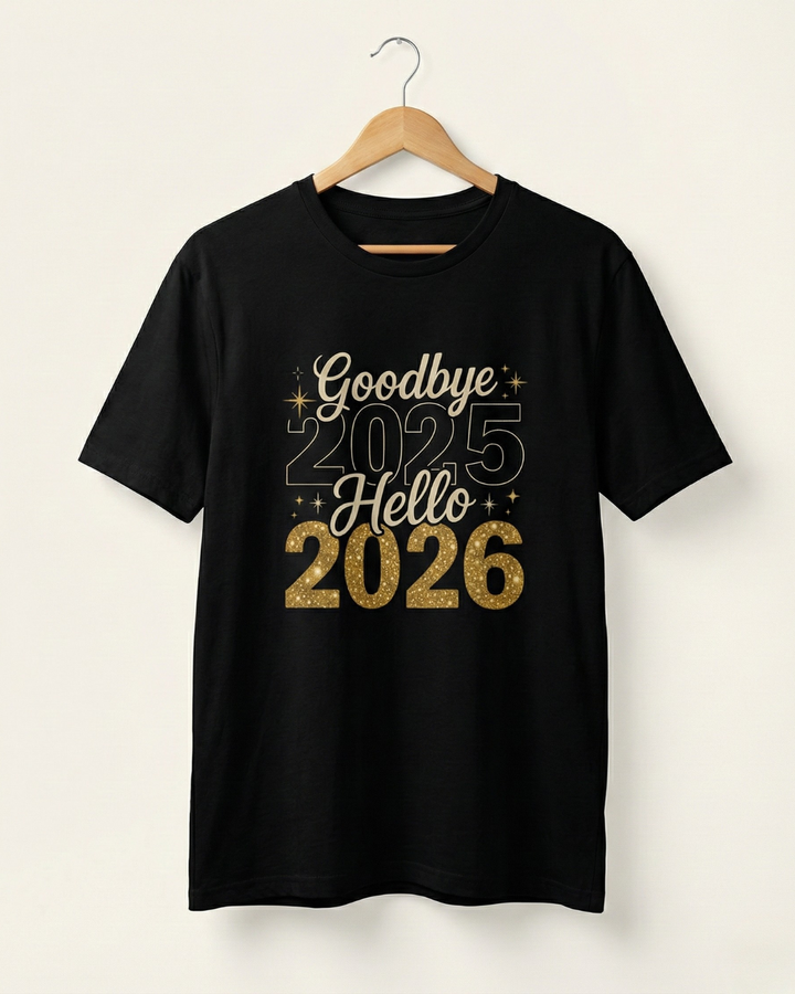 Goodbye 2025 Hello 2026 T-Shirt | New Year Tee