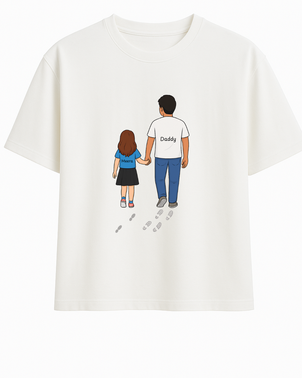 Daddy & Daughter Matching T-Shirts – Custom Name Tee Set – Custom from Glamlittles