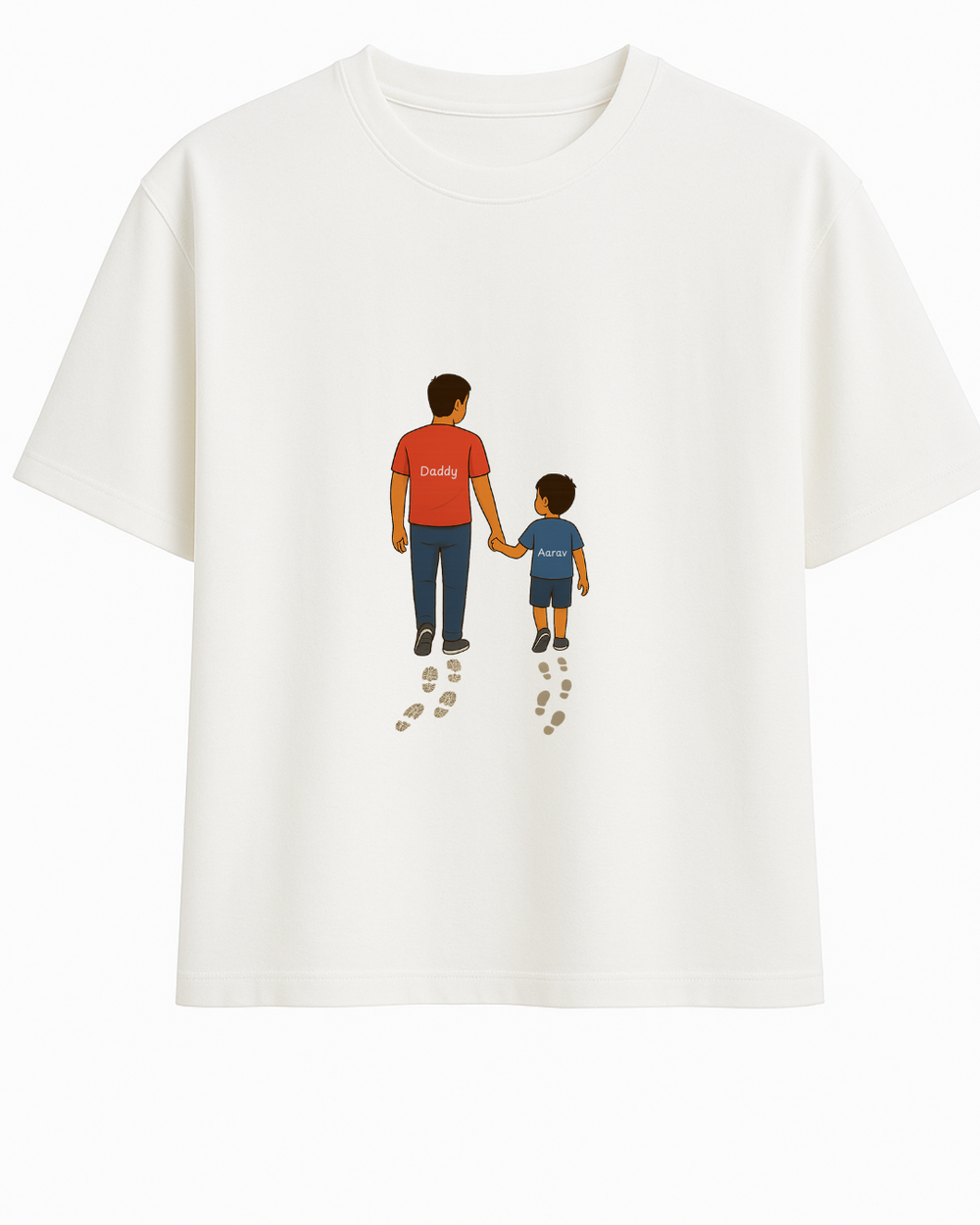 Daddy & Son Matching T-Shirts – Custom Name Tee Set | Limited Edition – Custom from Glamlittles