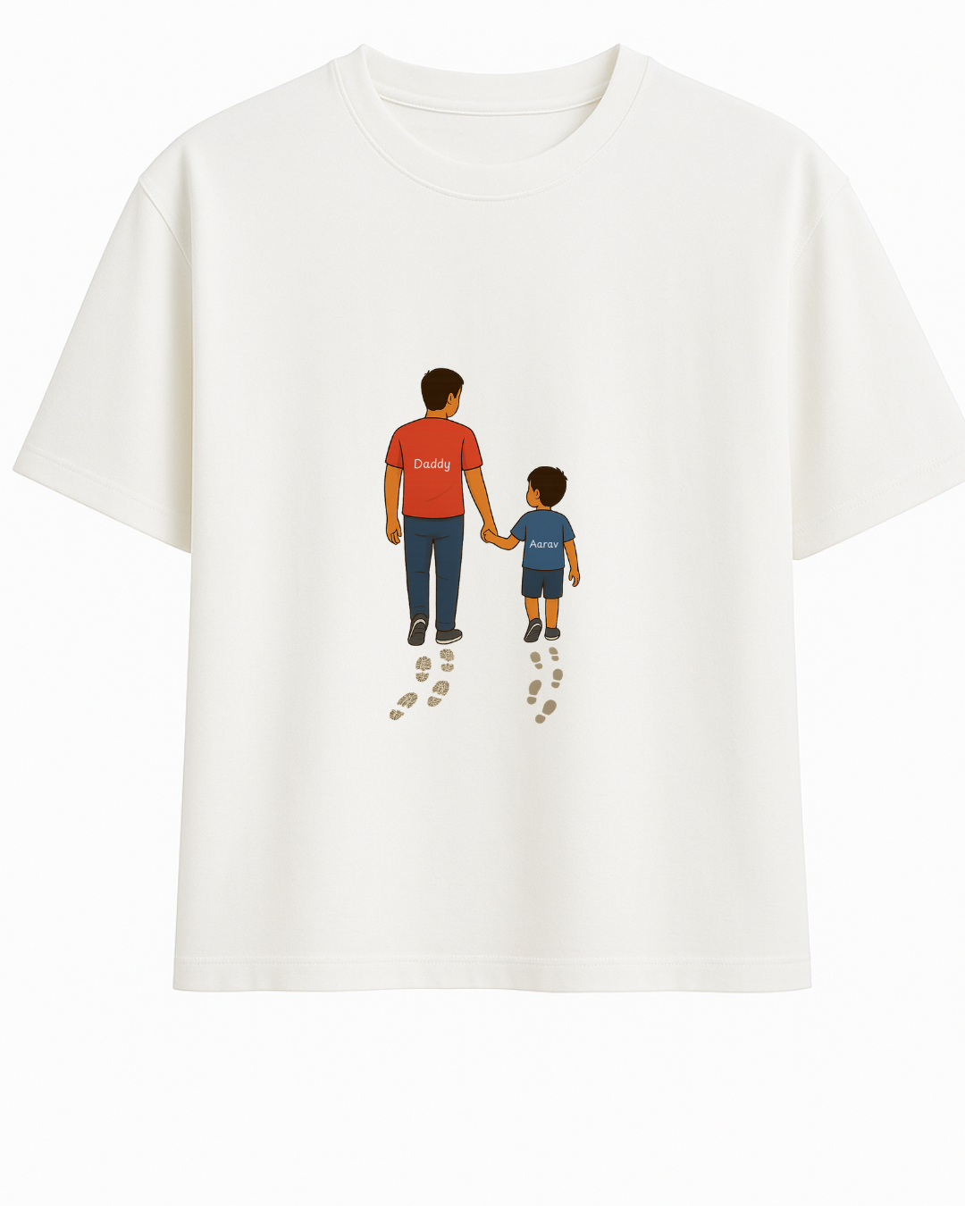 Daddy & Son Matching T-Shirts – Custom Name Tee Set | Limited Edition – Custom from Glamlittles