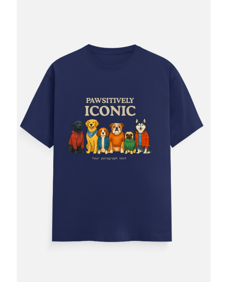 Pawsitively Iconic™ Personalized Dog Crew T-Shirt – Custom from Glamlittles