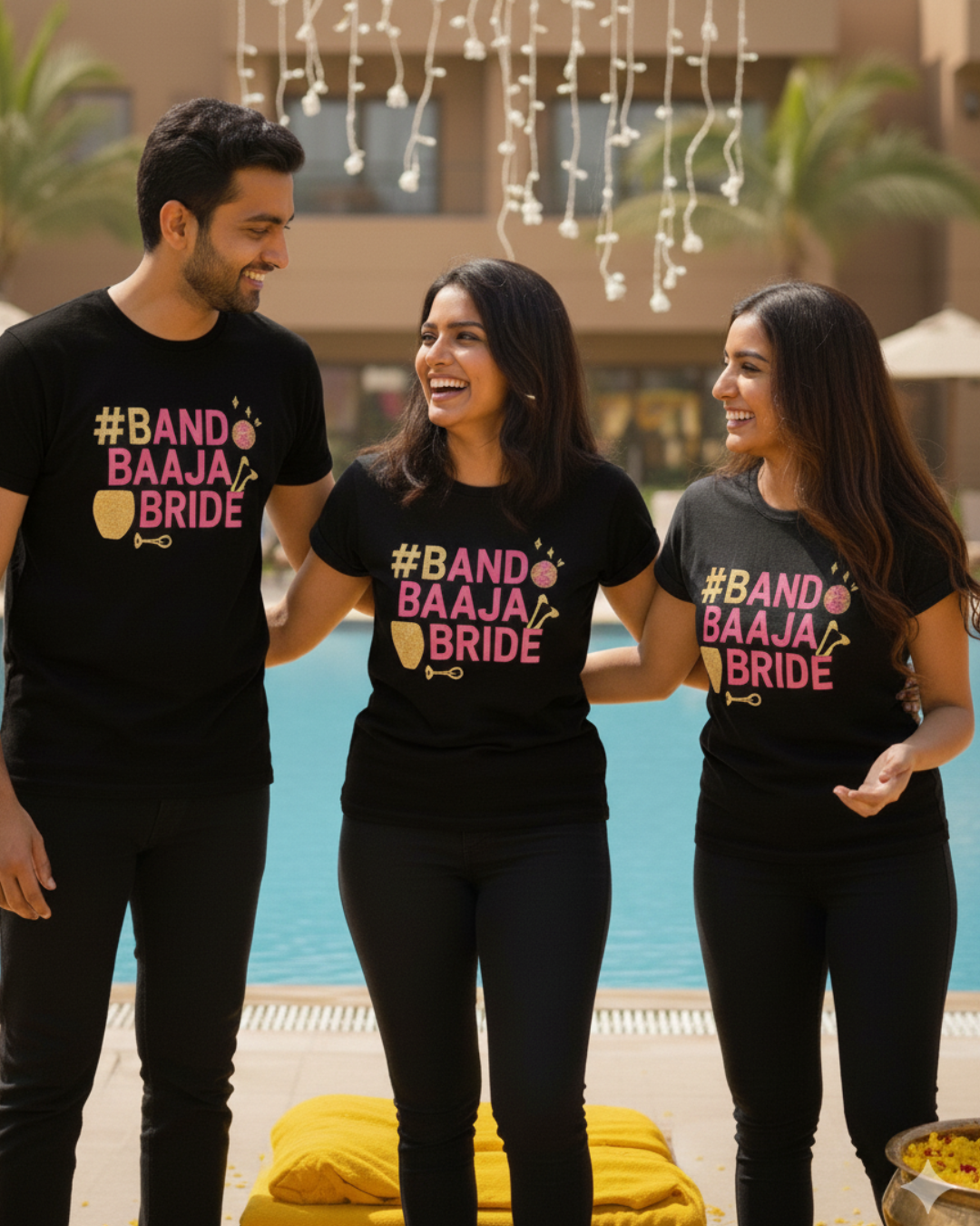 Band Baaja Bride T-Shirt | Wedding Squad & Bridal Celebration Tee