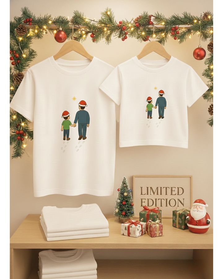 Viral Dad & Son Christmas Matching Tees – Cute Holiday Duo Set