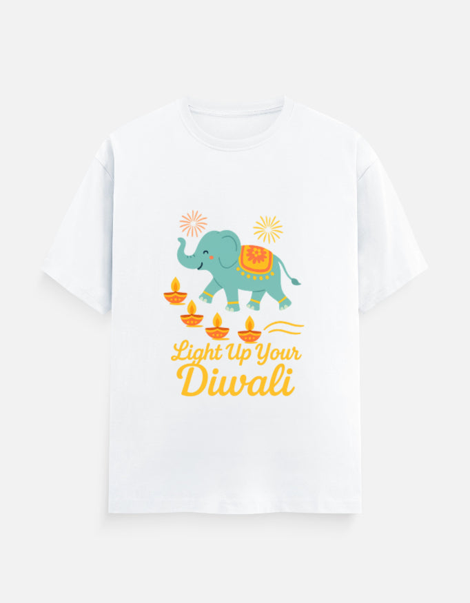 Diwali Family Combo T-Shirts | Parents & Kids Outfit