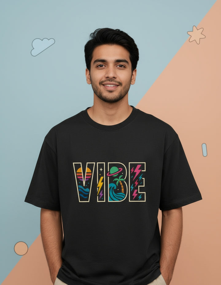VIBE Graphic T-Shirt | Trendy Streetwear Unisex Oversized Classic T-Shirt